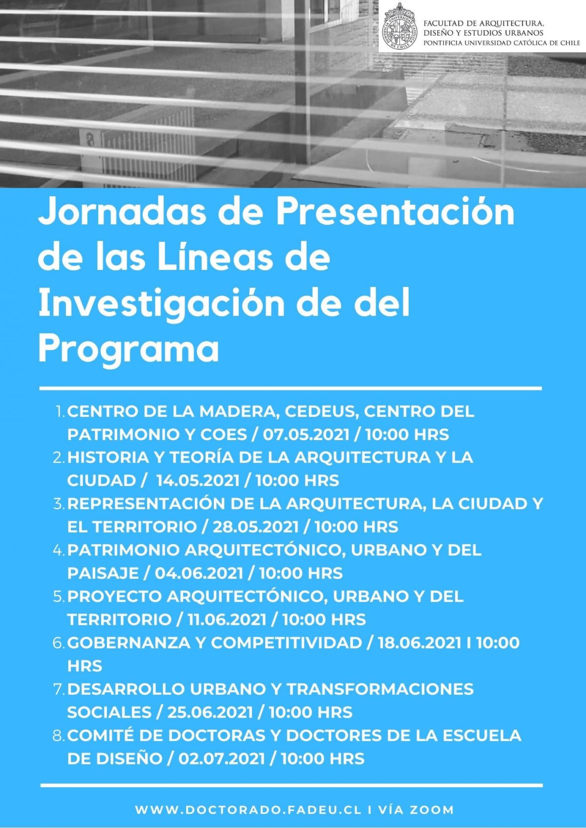 Jornadas de Presentación de Líneas de Investigación del programa