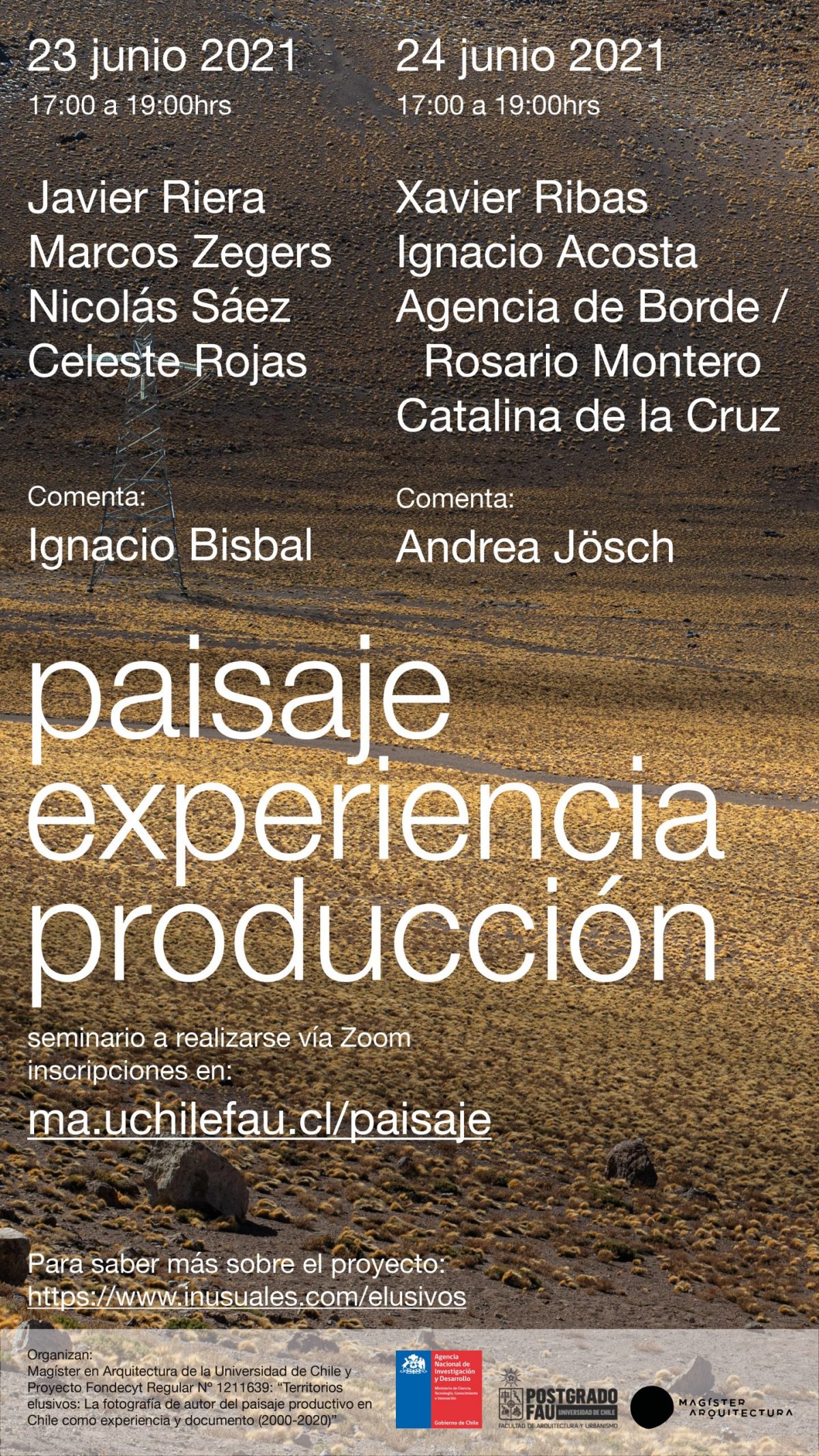 Seminario PAISAJE / EXPERIENCIA / PRODUCCION
