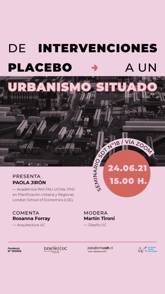Seminario SDT Nº18: De intervenciones placebo a un urbanismo situado