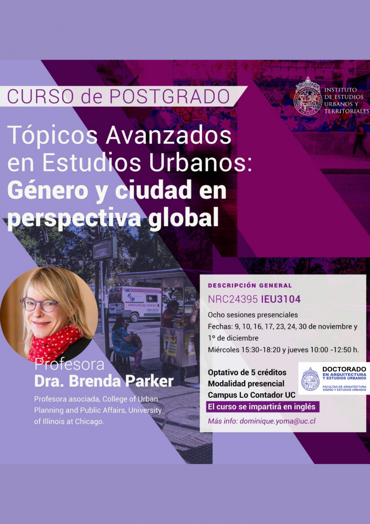 Curso de postgrado: «Género y ciudad en perspectiva global”
