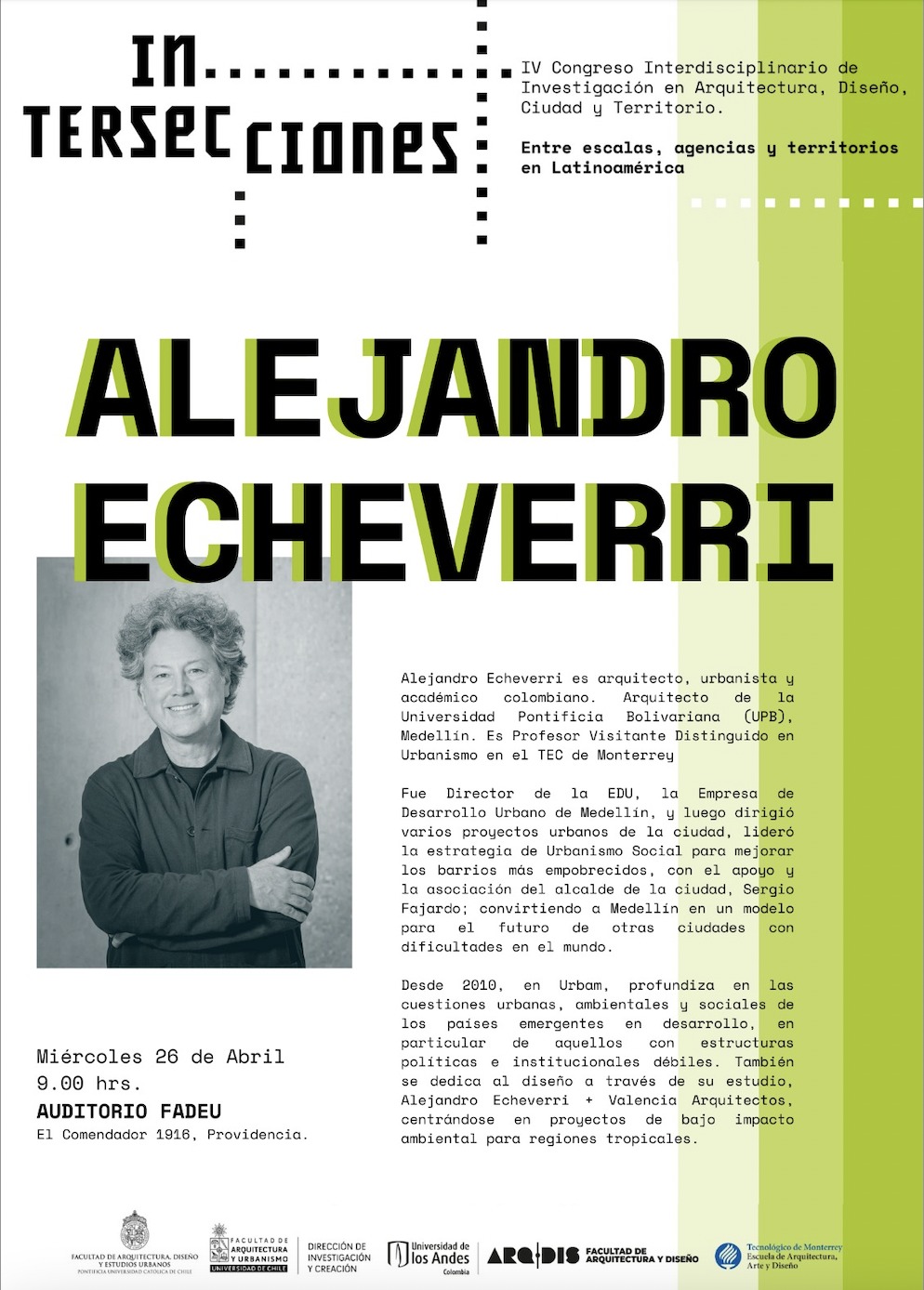 Alejandro Echeverri en Congreso Intersecciones