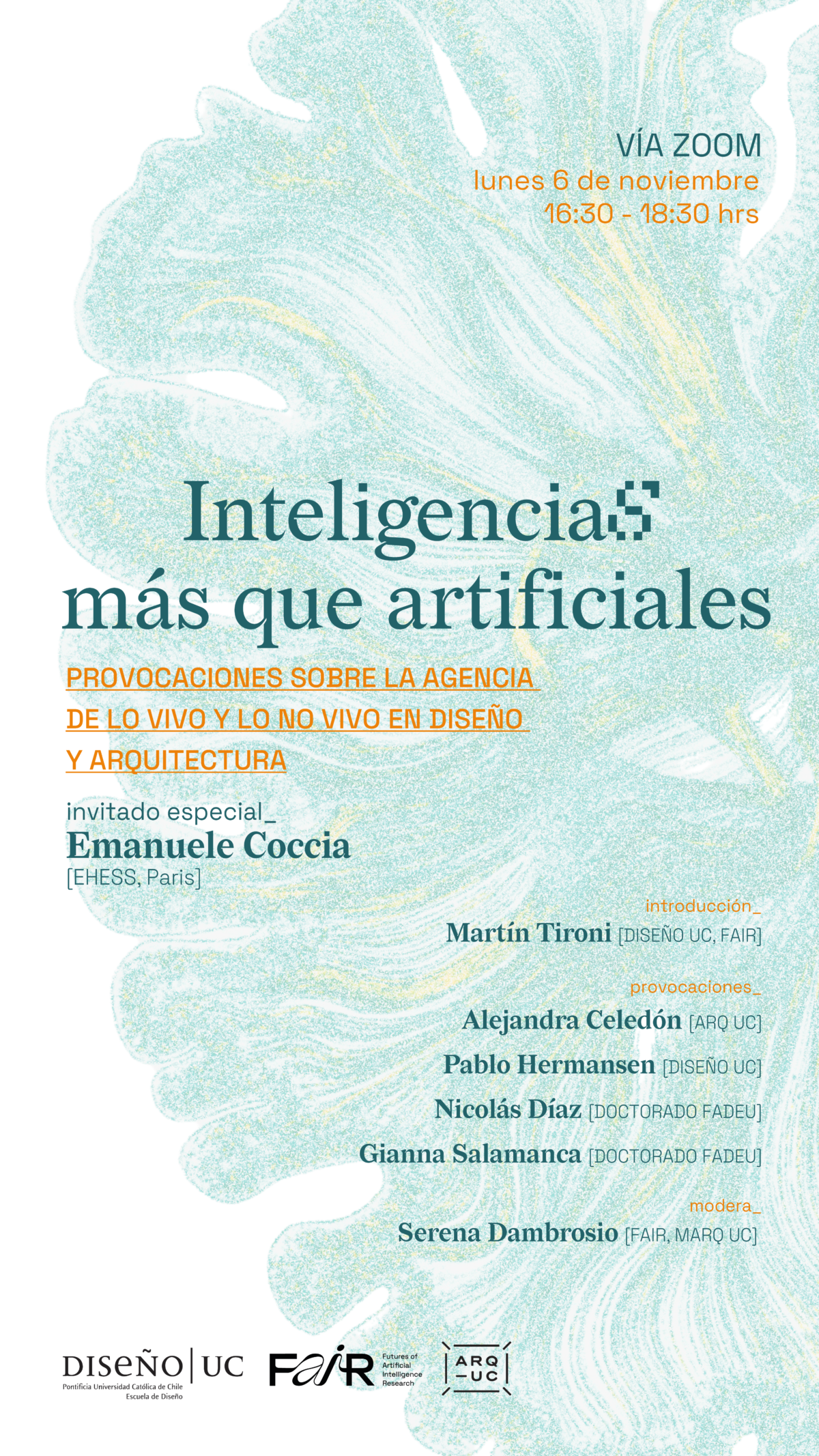 CONVERSATORIO | InteligenciaS más que artificiales: Provocaciones sobre la agencia de lo vivo y lo no vivo en diseño y arquitectura