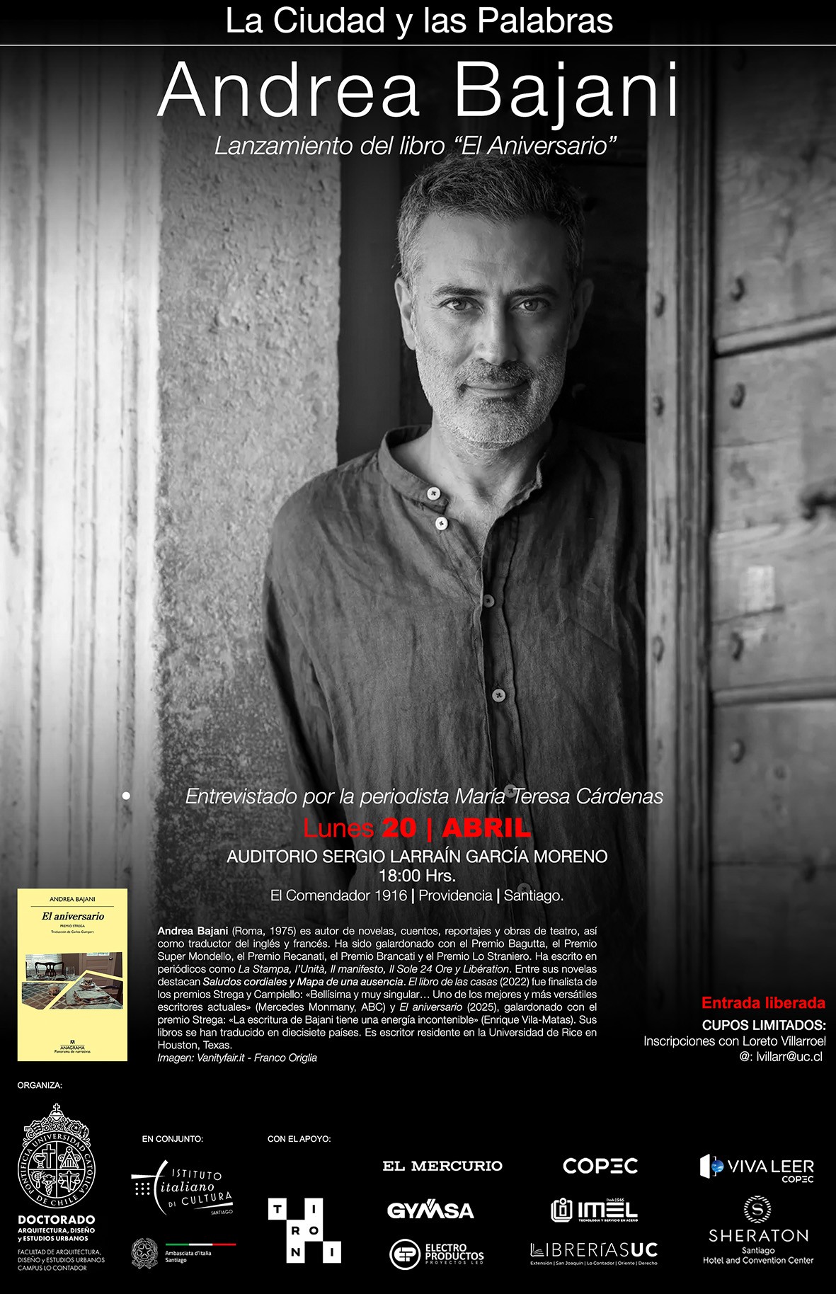 La Ciudad y las Palabras: Andrea Bajani